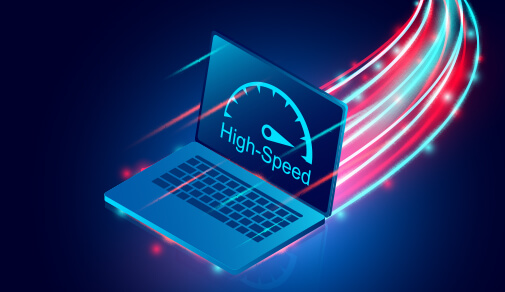 High speed fibre optic internet service